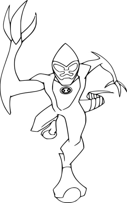 ben 10 xlr8 coloring pages