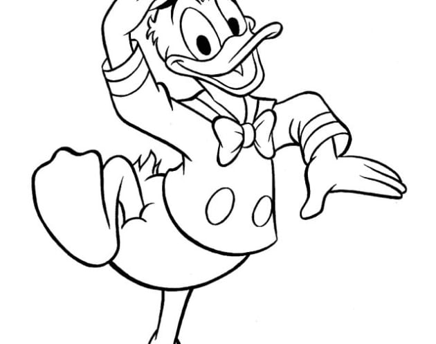 ausmalbilderkinder.de – Ausmalbilder Donald Duck 02
