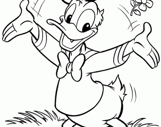 ausmalbilderkinder.de – Ausmalbilder Donald Duck 03