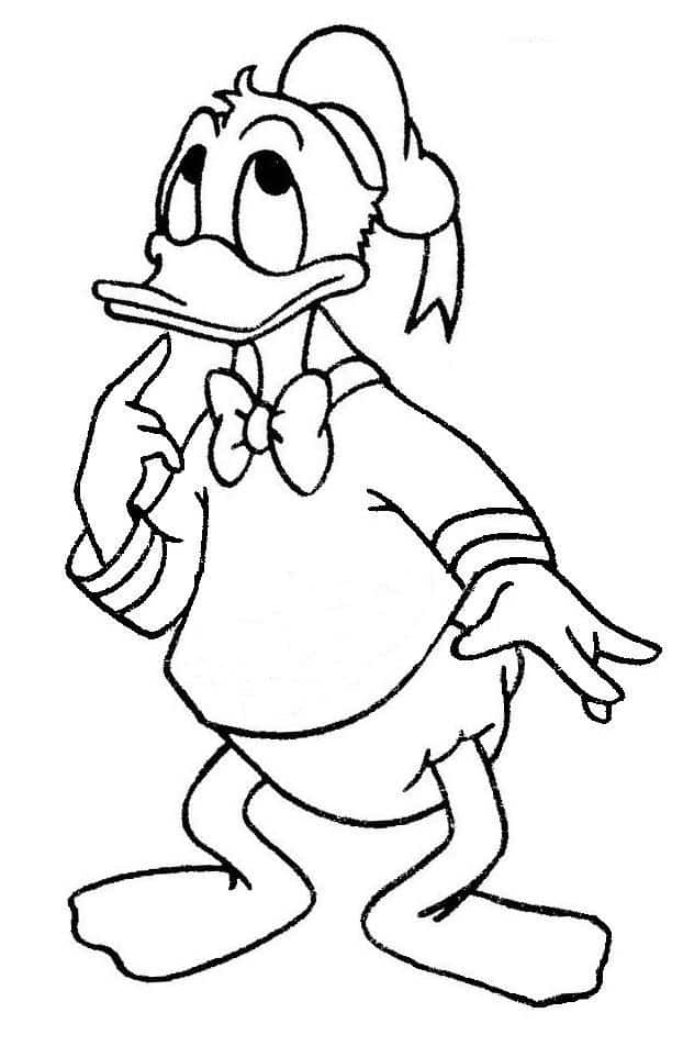 ausmalbilderkinder.de – Ausmalbilder Donald Duck 06