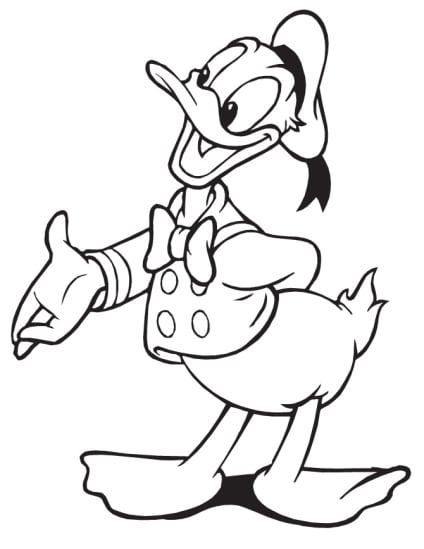 ausmalbilderkinder.de – Ausmalbilder Donald Duck 24