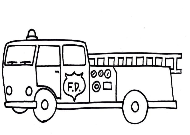 24+ Feuerwehrauto ausmalbilder gratis für kinder ausmalen