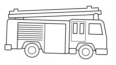 Fire truck coloring pages free for kids