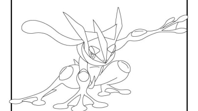 Greninja Coloring Pages - One Of The Most Popular Pokemon