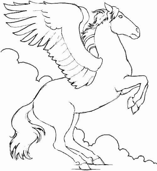 ausmalbilderkinder.de – Ausmalbilder Pegasus 05