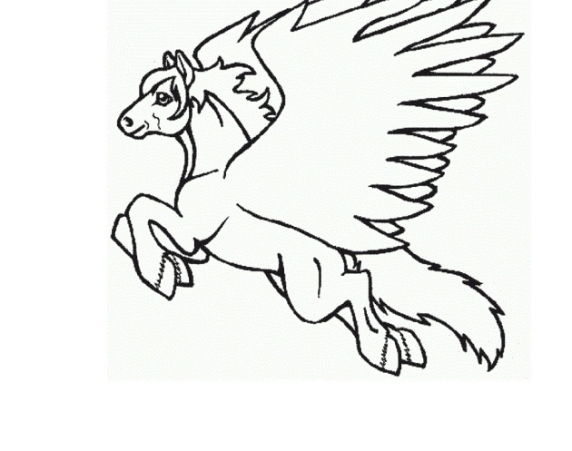 ausmalbilderkinder.de – Ausmalbilder Pegasus 09