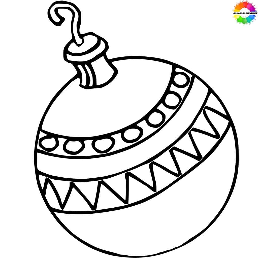 weihnachtskugel ausmalbilder