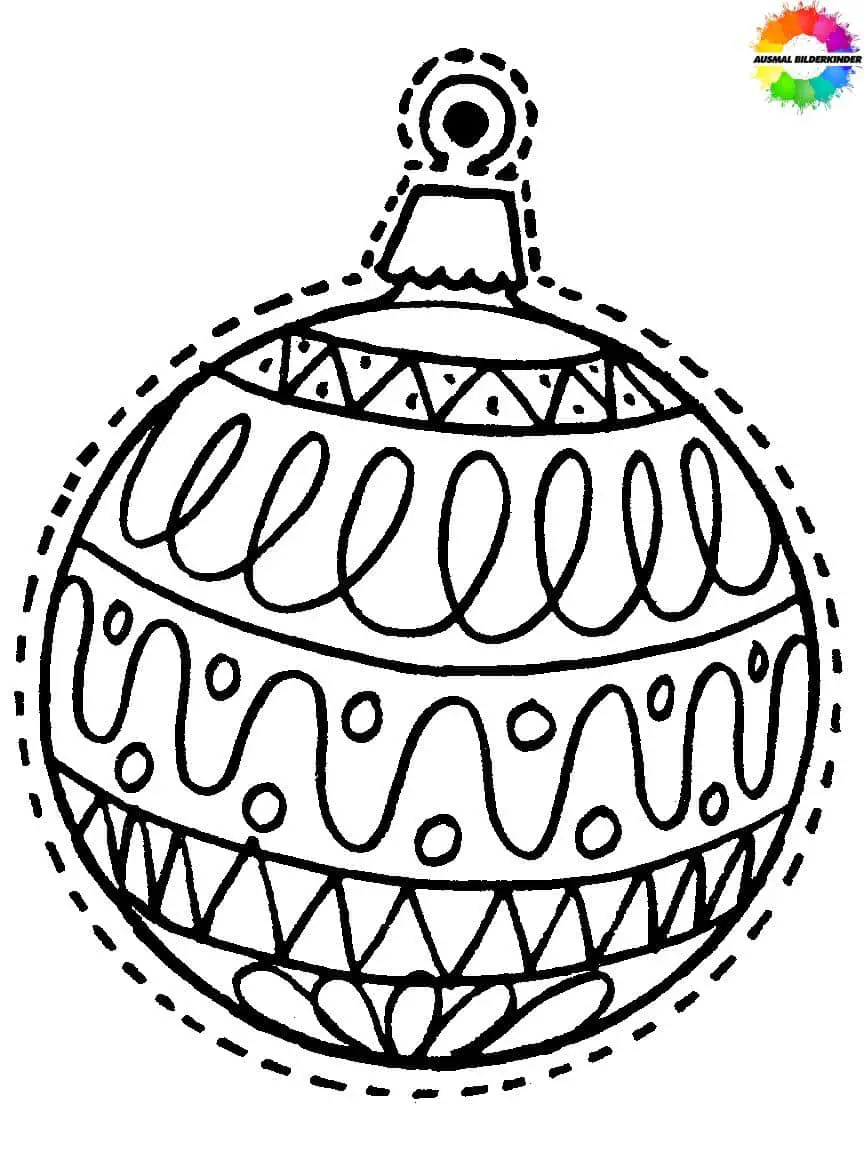 weihnachtskugel ausmalbilder