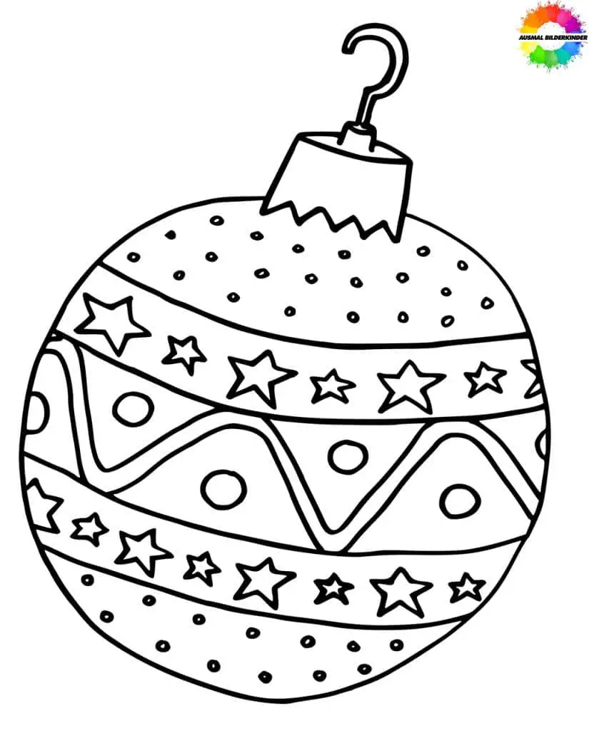  21+ Weihnachtskugel ausmalbilder für tannenbaum dekoration 