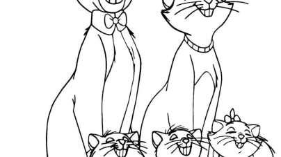 ausmalbilderkinder.de – coloring pages Aristocats 02