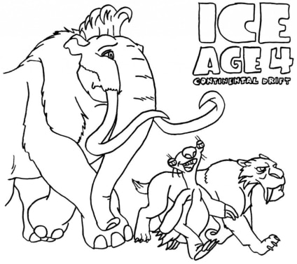 ausmalbilderkinder.de – Ausmalbilder Ice Age 09
