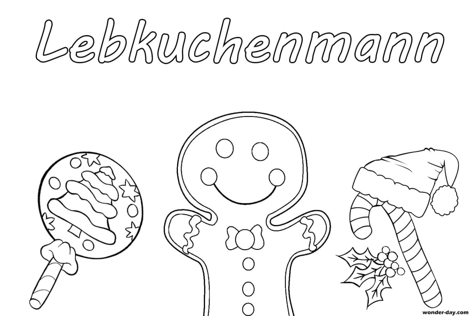 ausmalbilder lebkuchenmann