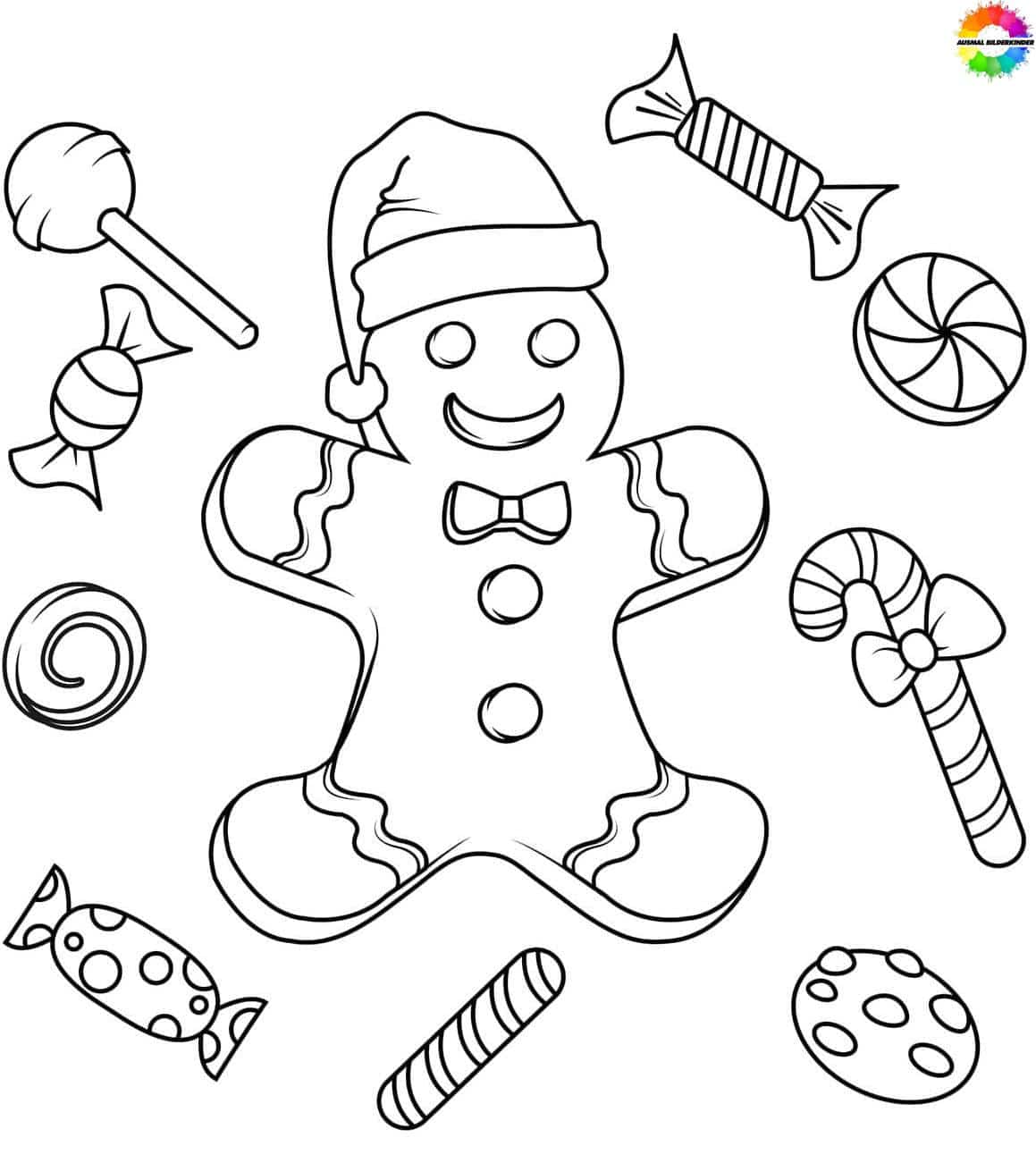 ausmalbilder lebkuchen
