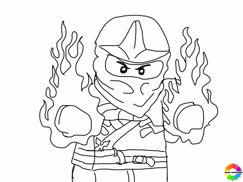 ninjago ausmalbilder - 2 Lego Ninjago ausmalbilder kostenlos für kinder drucken