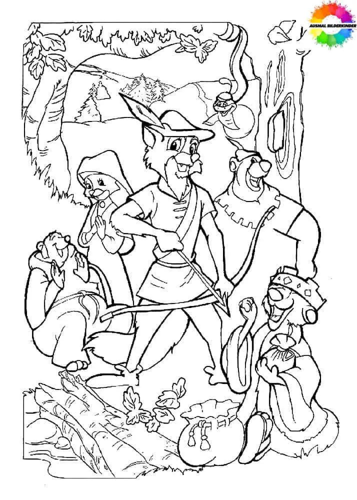 ausmalbilder robin hood ausmalbilder robin hood