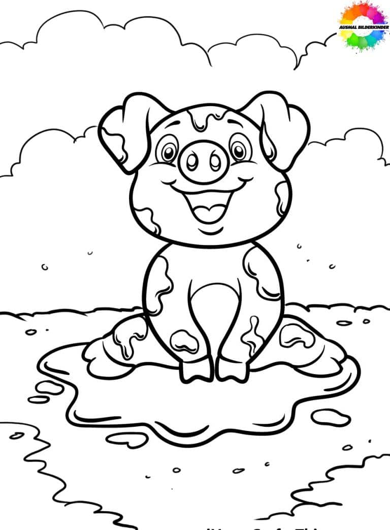 ausmalbilder schweinchen