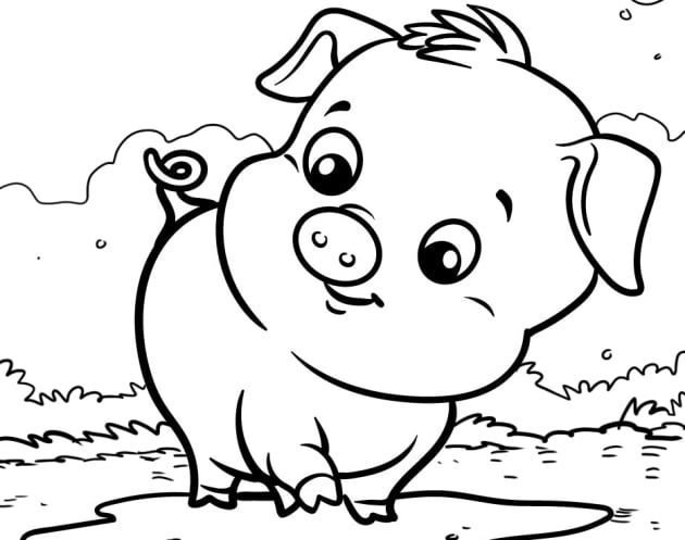 ausmalbilderkinder.de – Ausmalbilder Schwein 19