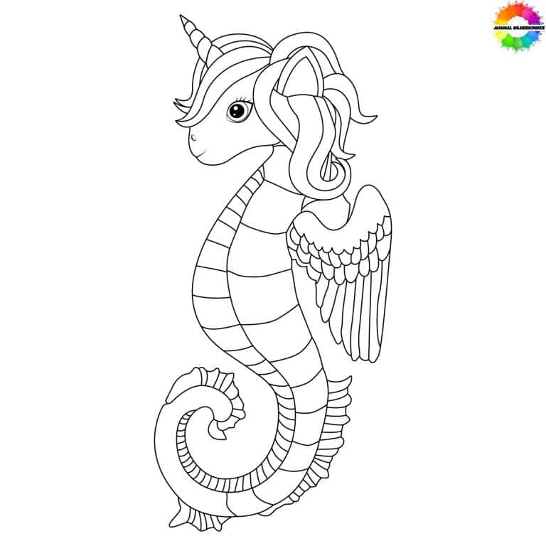 20+ Seepferdchen ausmalbilder gratis ausdrucken für kinder