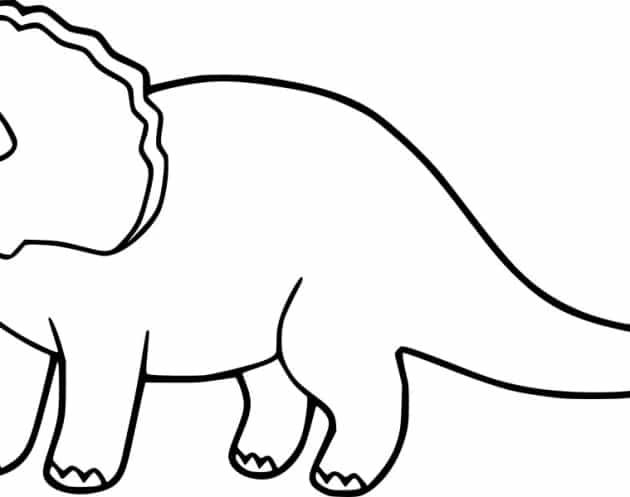 ausmalbilderkinder.de – Ausmalbilder Triceratops 01