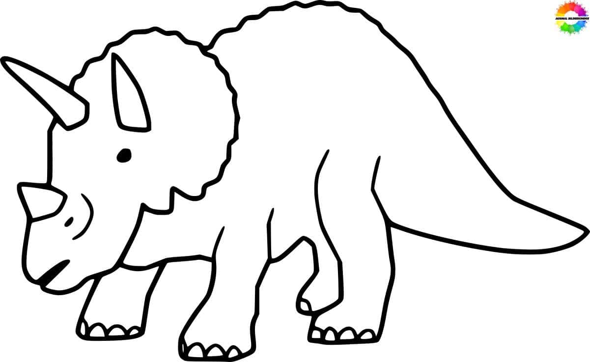 ausmalbilderkinder.de – Ausmalbilder Triceratops 05