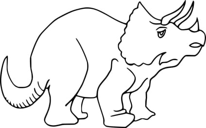 ausmalbilderkinder.de – Ausmalbilder Triceratops 07
