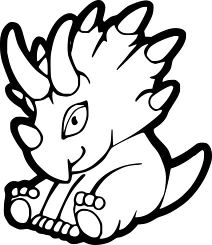 ausmalbilderkinder.de – Ausmalbilder Triceratops 11