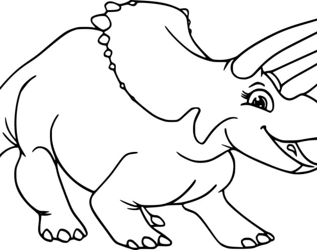 ausmalbilderkinder.de – Ausmalbilder Triceratops 18