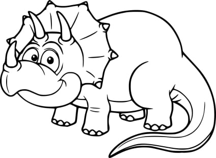 ausmalbilderkinder.de – Ausmalbilder Triceratops 19