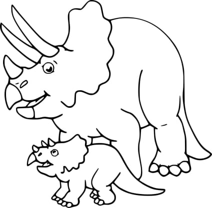 ausmalbilderkinder.de – Ausmalbilder Triceratops 20