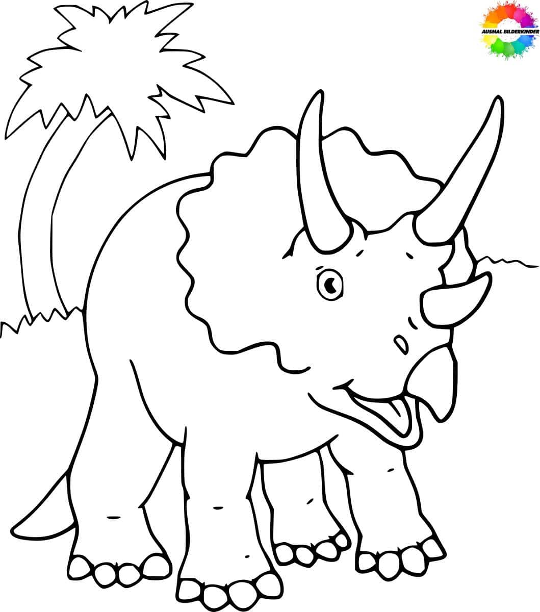 ausmalbilderkinder.de – Ausmalbilder Triceratops 22