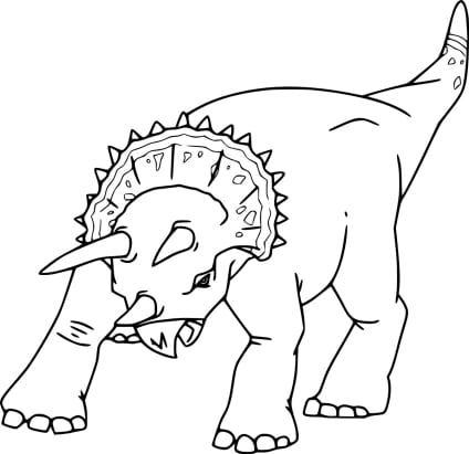 ausmalbilderkinder.de – Ausmalbilder Triceratops 24