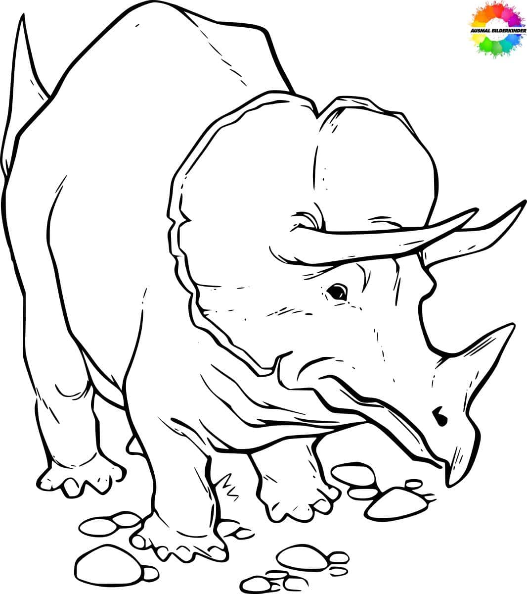 ausmalbilderkinder.de – Ausmalbilder Triceratops 26