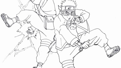 Obito Uchiha coloring pages sharp for kids to color