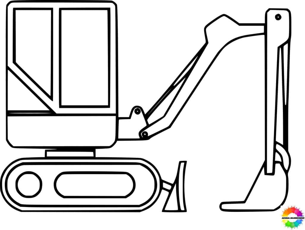 Zeichnung Bagger: Ausmalbilder für Groß und Klein – Spaß und Entspannung garantiert!