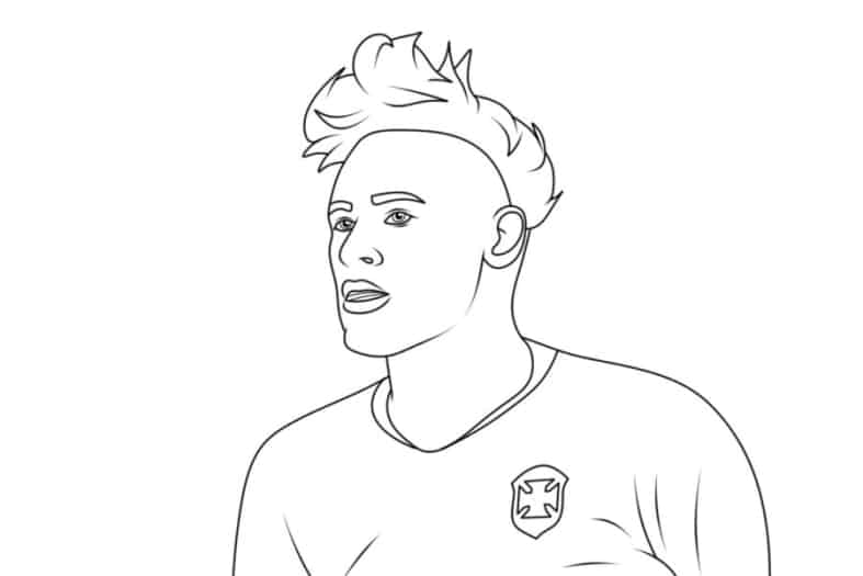 25+ Neymar JR coloring pages for fans of this famous player