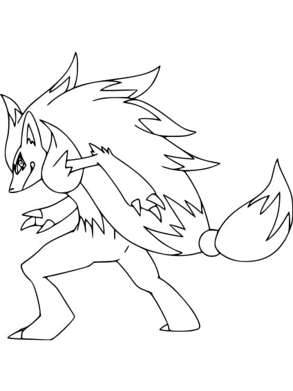 Zoroark coloring pages free - Latest for PokemonFans