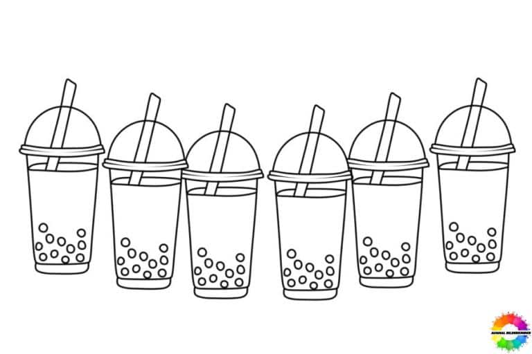 35+ Bubble Tea ausmalbilder kawaii für kinder zum ausmalen