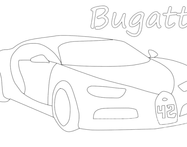 ausmalbilderkinder.de – Ausmalbilder Bugatti 01