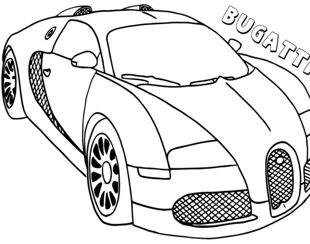 ausmalbilderkinder.de – Ausmalbilder Bugatti 23