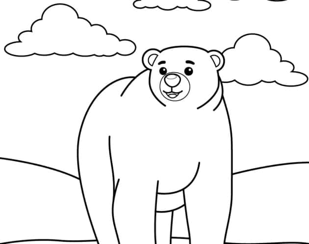 ausmalbilderkinder.de – Ausmalbilder Eisbären 06