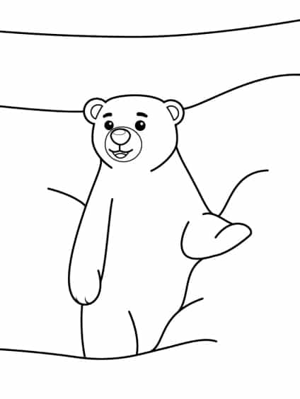 ausmalbilderkinder.de – Ausmalbilder Eisbären 08