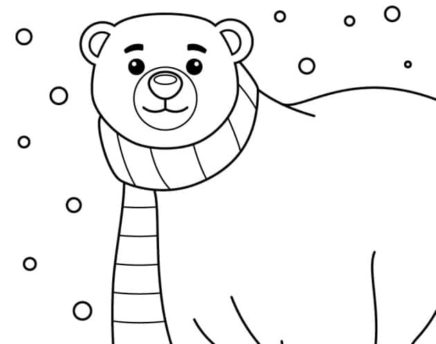 ausmalbilderkinder.de – Ausmalbilder Eisbären 09