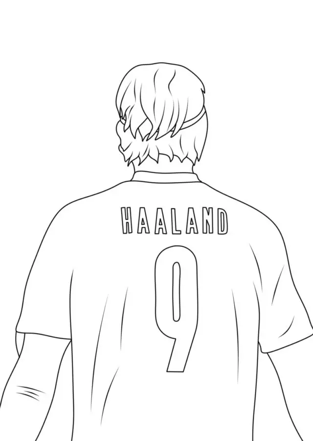 ausmalbilder haaland