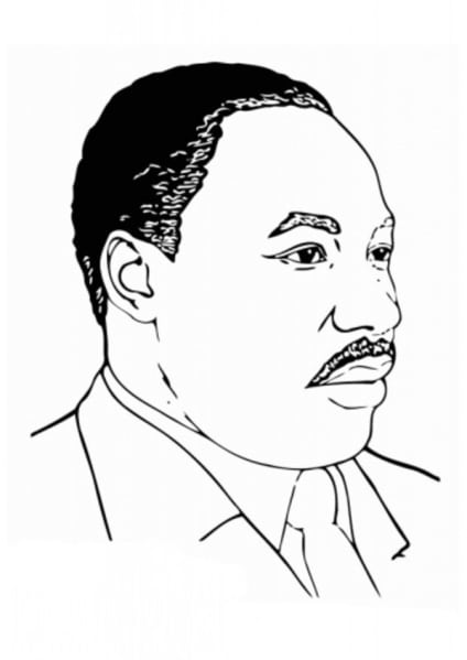 ausmalbilderkinder.de – Ausmalbilder Martin Luther King 08