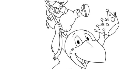 ausmalbilderkinder.de – coloring pages Rabe Socke 02