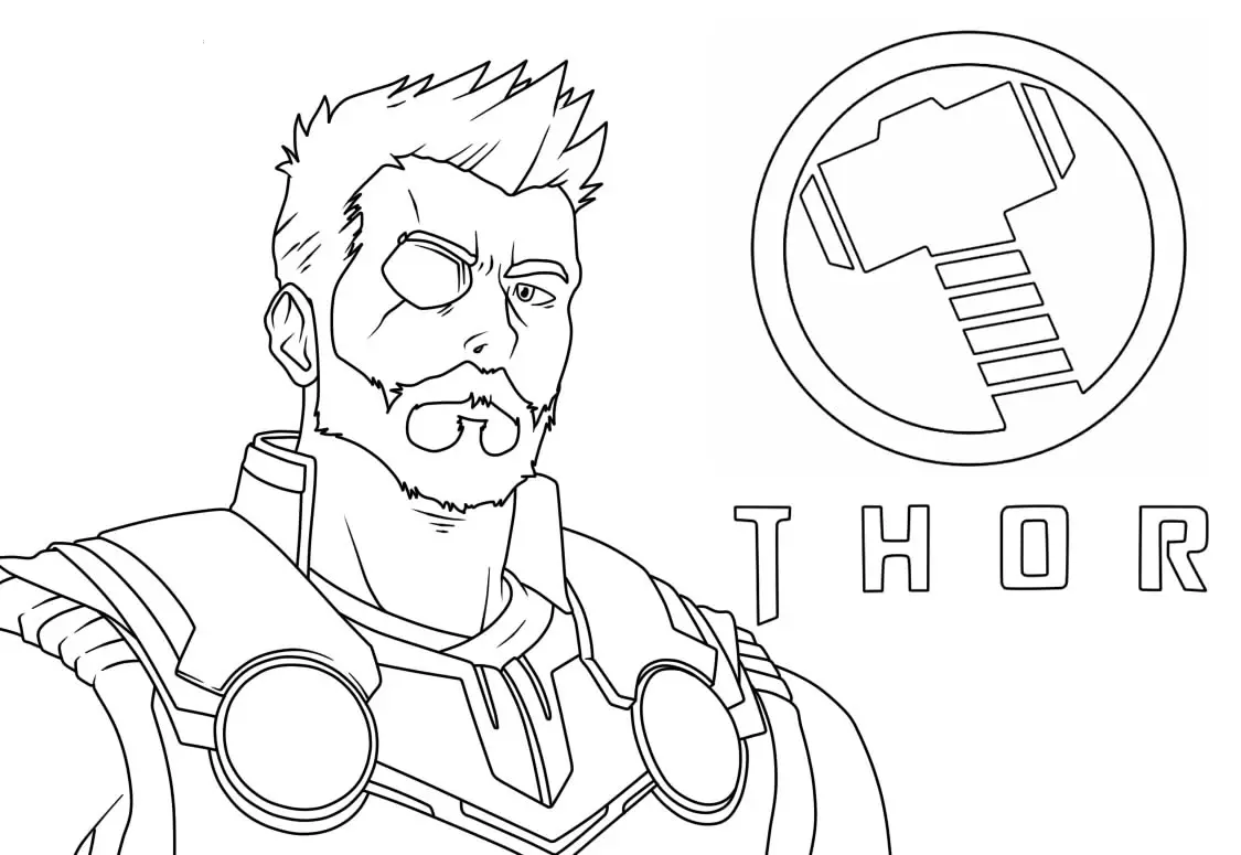 disegno thor - 3 Thor Pagine da colorare stampabili - Famosi supereroi