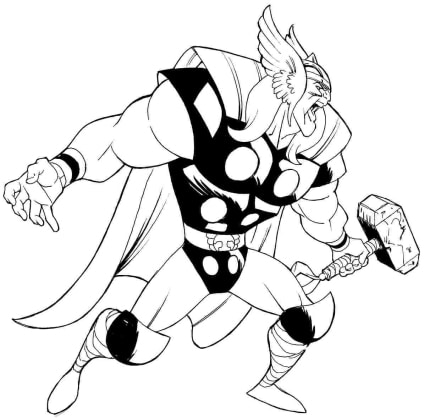 Marvel comics coloring pages printable pdf free