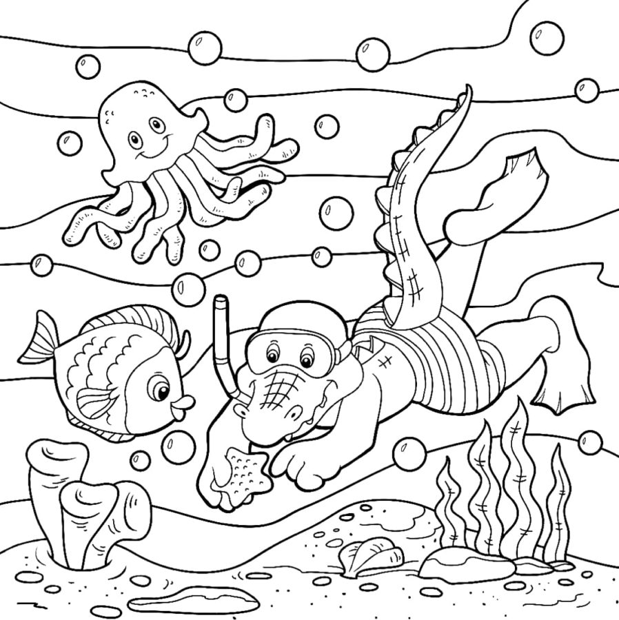 ausmalbilderkinder.de – Ausmalbilder Unterwasserwelt 20