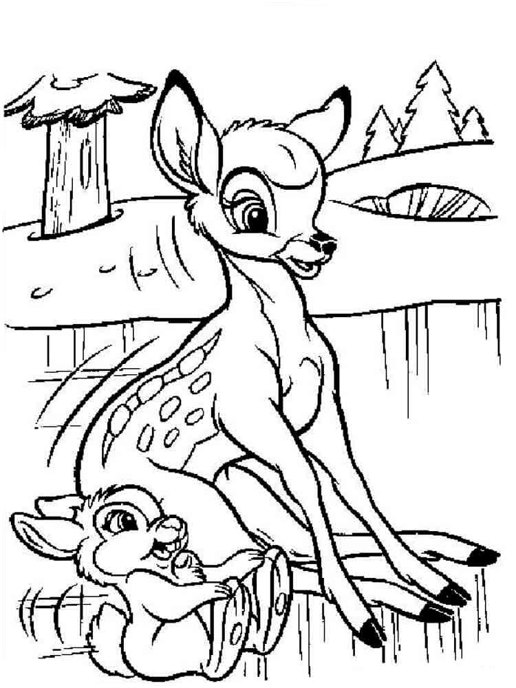 ausmalbilderkinder.de – Ausmalbilder Bambi 20