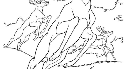 ausmalbilderkinder.de – Ausmalbilder Bambi 22